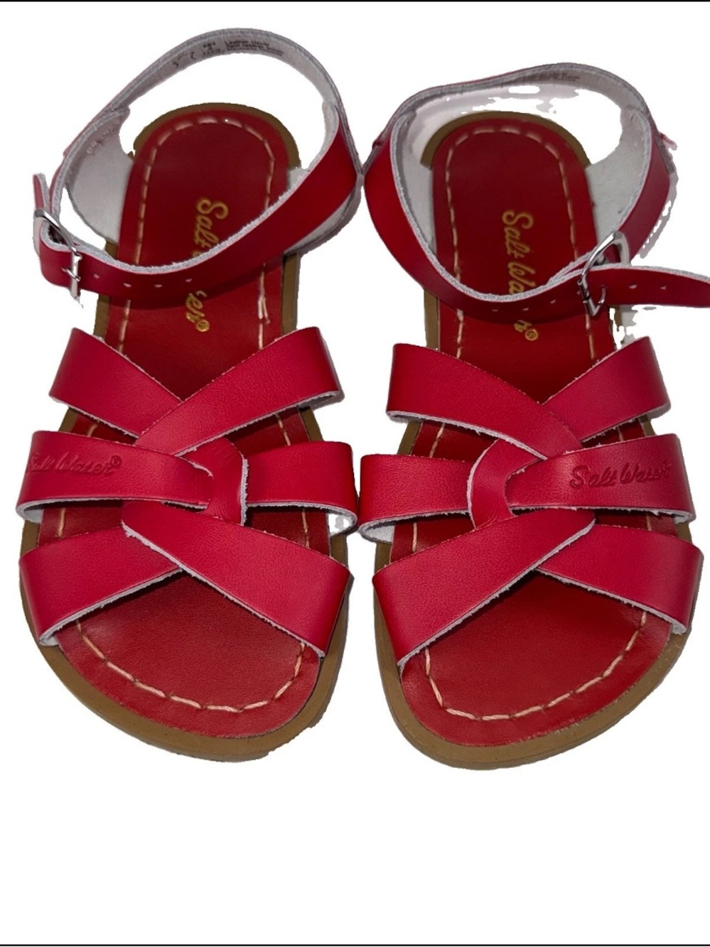 Salt Water Sandals Red Child Size 2 The Original Classic 800 Series Shoe New